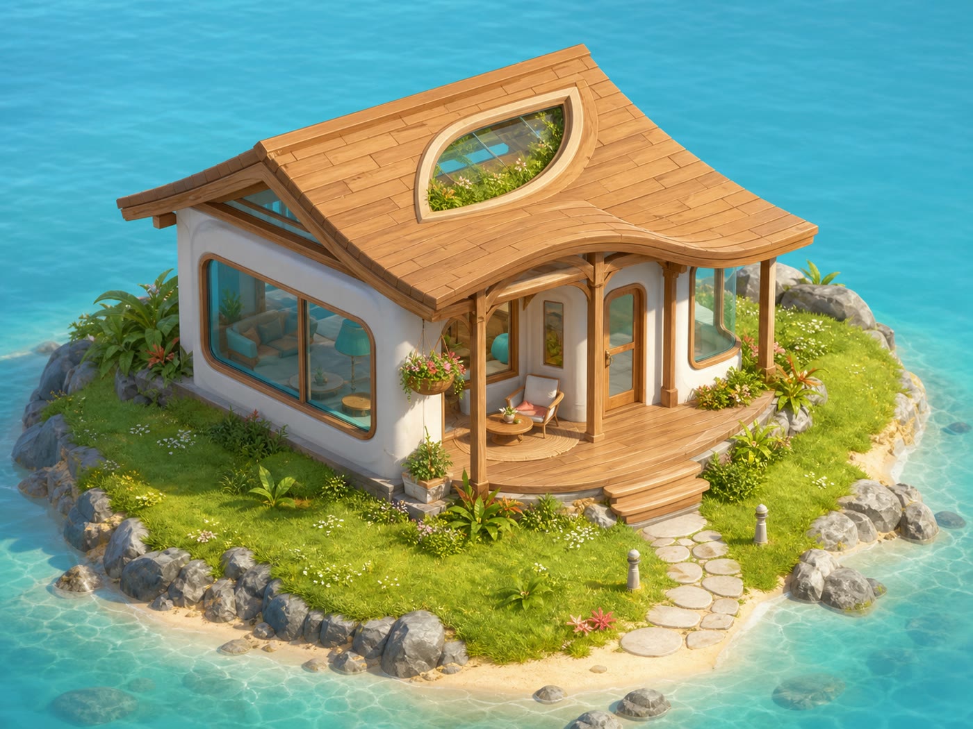 初始小屋概念图