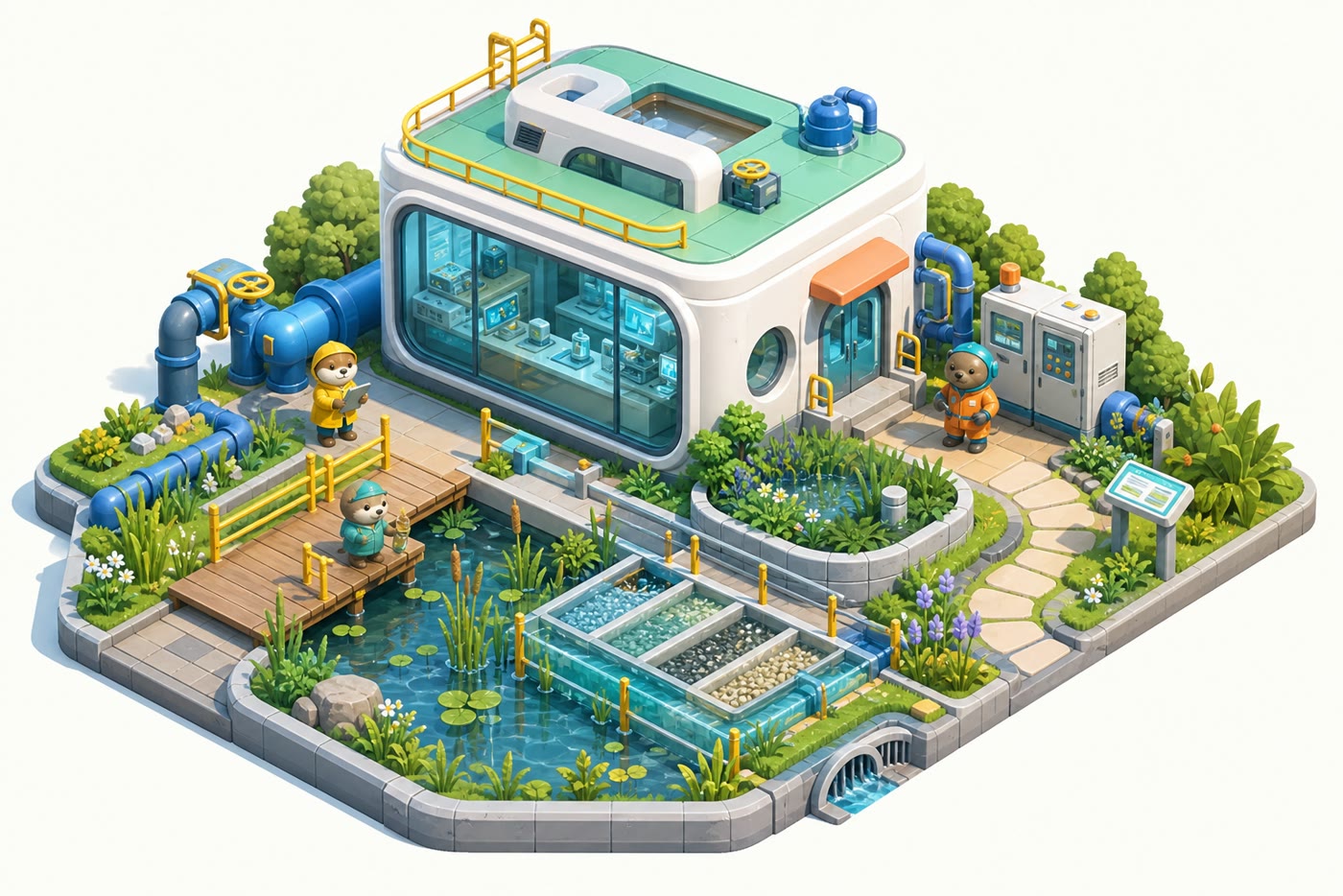 水务生态站概念图